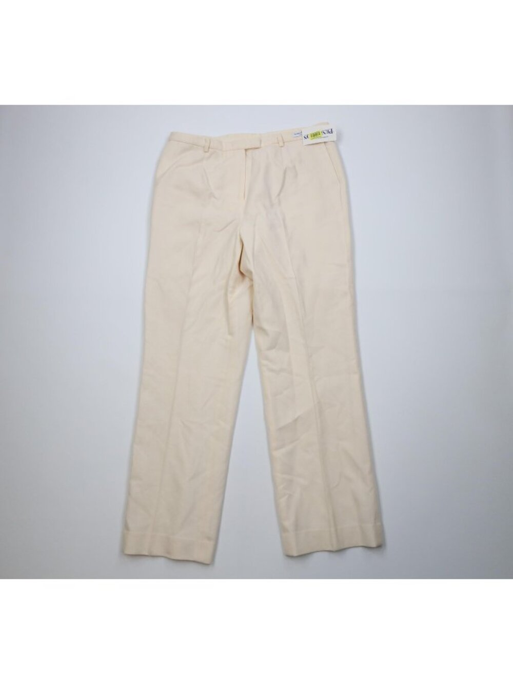 Deadstock Vintage 90s Pendleton Womens Size 16 Wool Knit Wide Leg Pants Cream